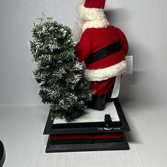 1993 - Holiday Creations    SANTA CLAUS Light-Up Scene    Plays Christmas Carols - Picture 5 of 9